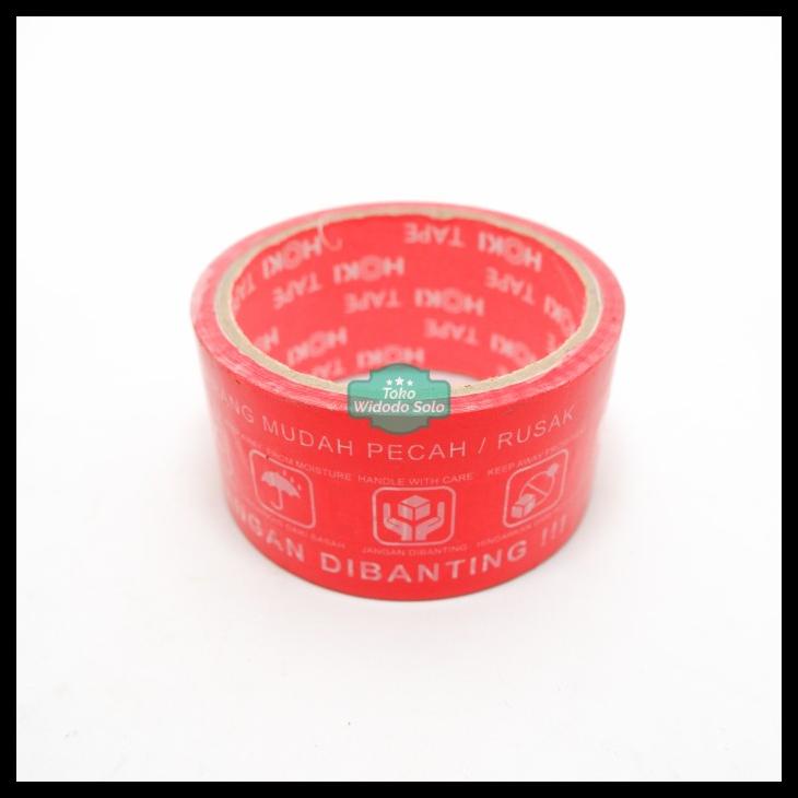 

Lakban Fragile Mudah Pecah Jangan Dibanting Merah 50 Yards 48Mm 1 Buah