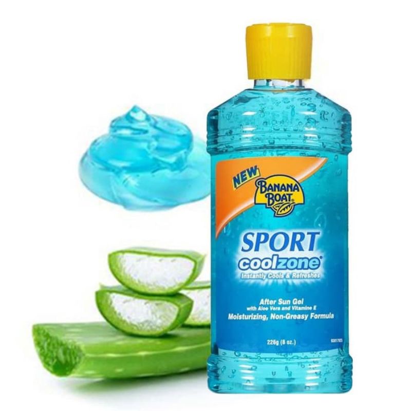 Banana Boat Sport Coolzone After Sun Gel 226ml Ori 100%