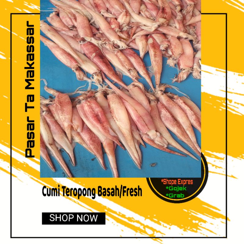 

Perpaket Cumi Teropong Cumi Basah Cumi Fresh