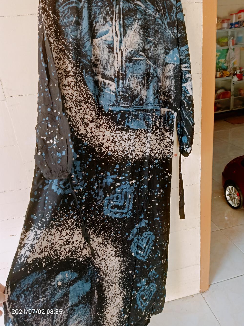 Gamis Twill Malaman Rayon Super By Hd.id Batik [ Bisa Cod ]