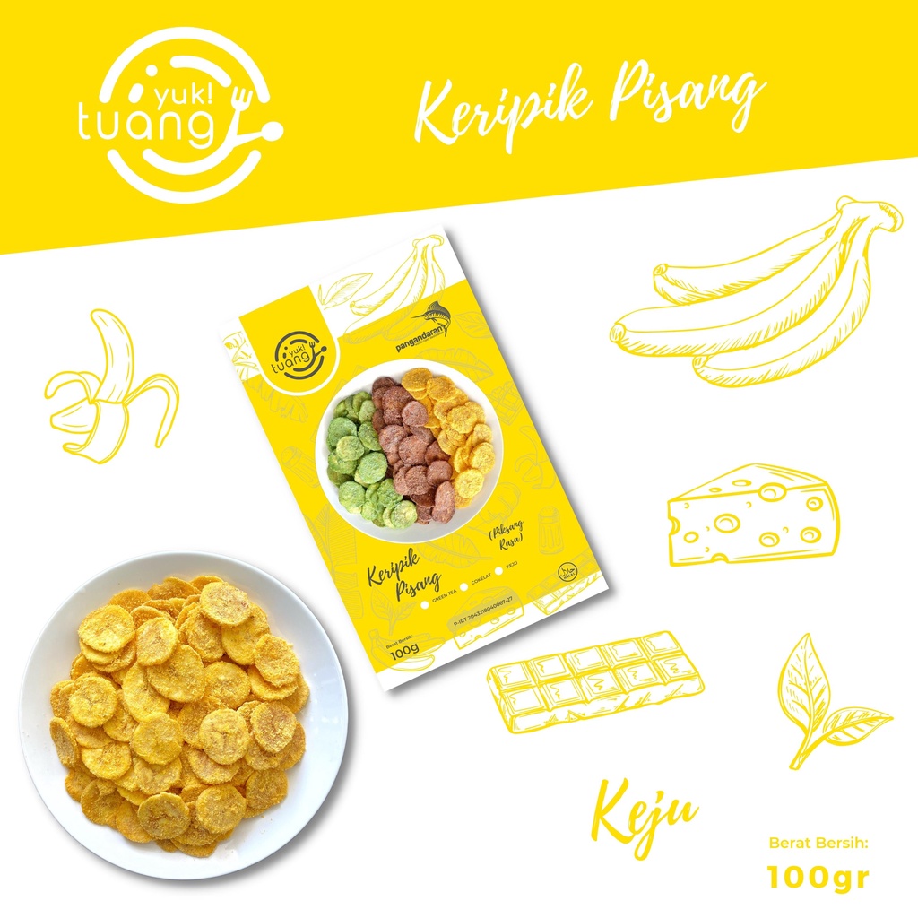 

Keripik Pisang (Piksang) - Rasa Keju / Camilan Cemilan Pisang Gurih dan Kriuk