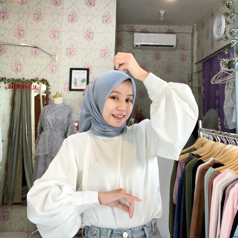 Blouse Satin Silk Premium