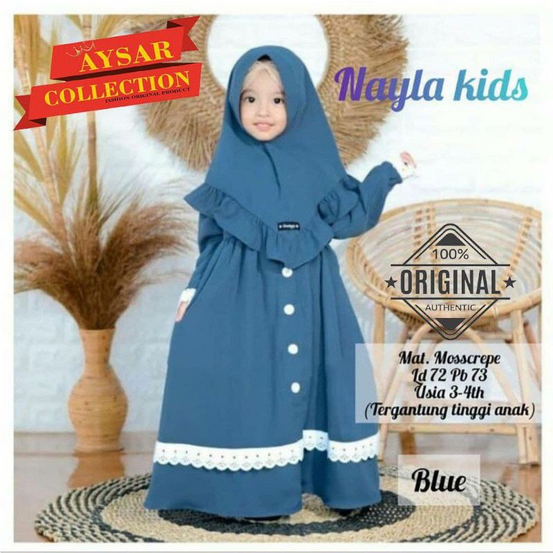 gamis nayla Gamis Anak NAYLA KIDS / Gamis Anak Usia 3-5 Tahun / Gamis Anak Termurah /