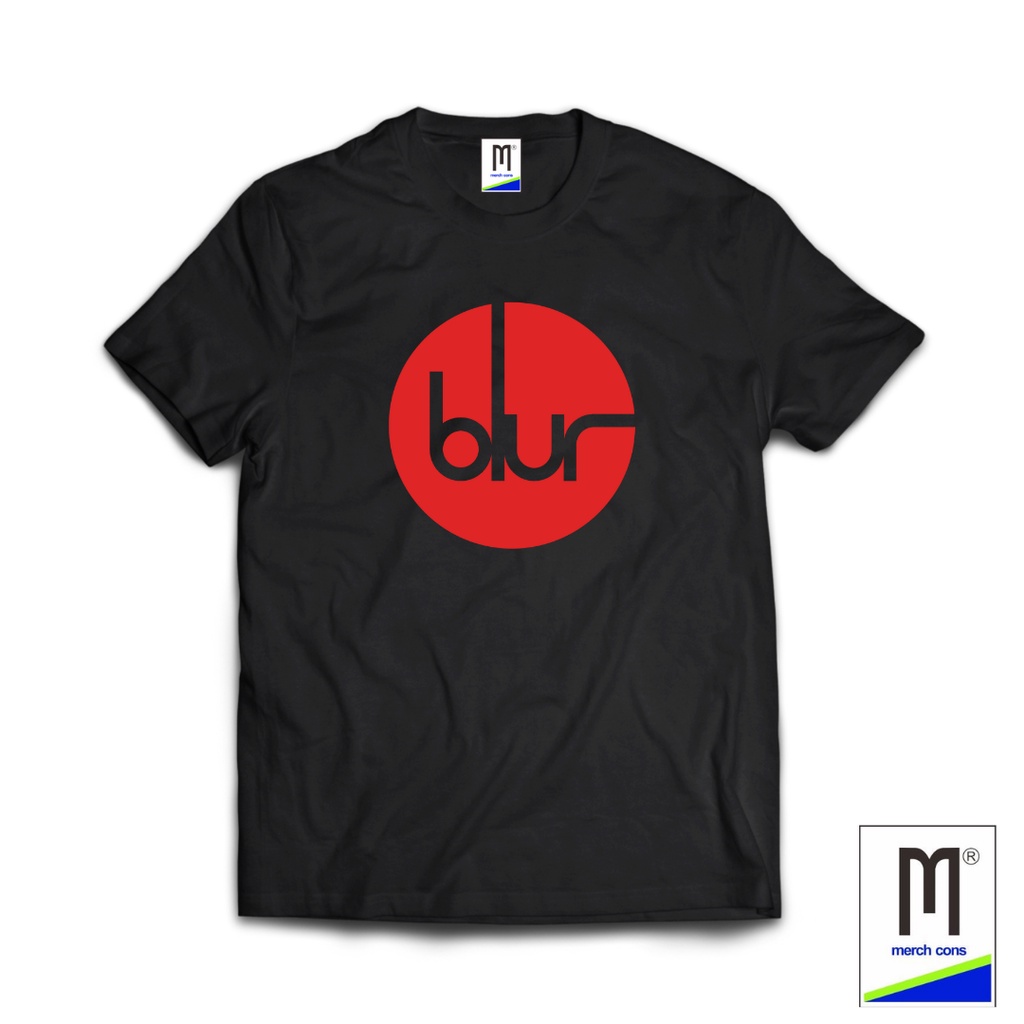 TSHIRT MARCHANDISE BAND BLUR HITAM