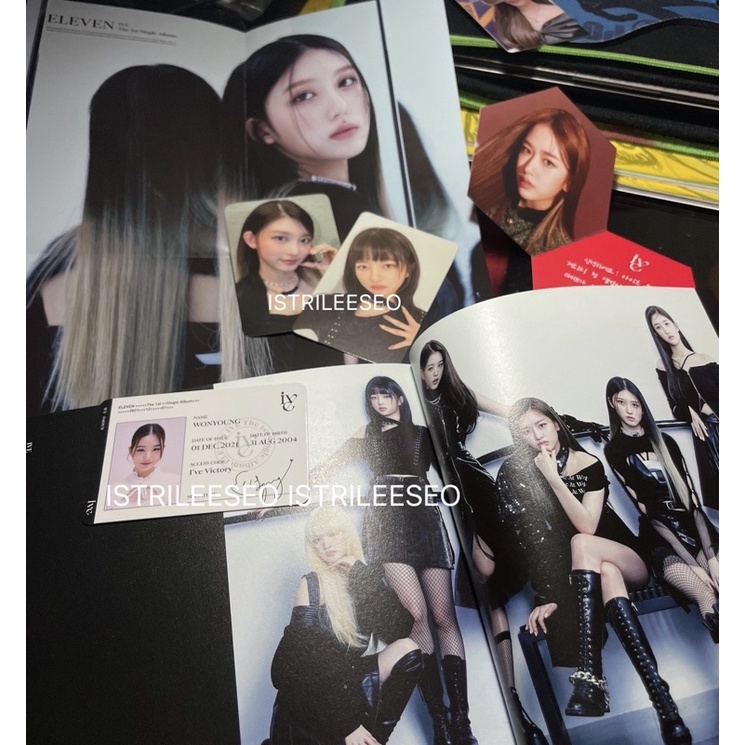 Unsealed Sharing IVE ELEVEN debut album [idc wonyoung, ktown4u gaeul, black ver / ver 1 rei, hexagin