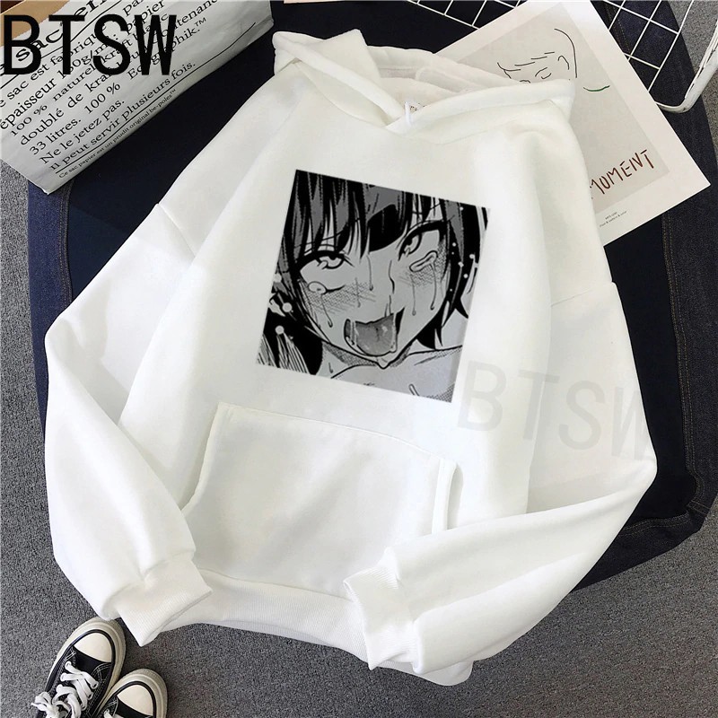 Hoodie Streetwear Ahegao Face