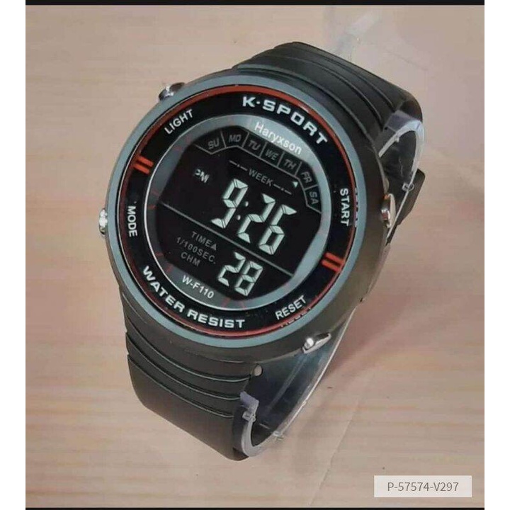 jam tangan pria water resistance digital K sport promo