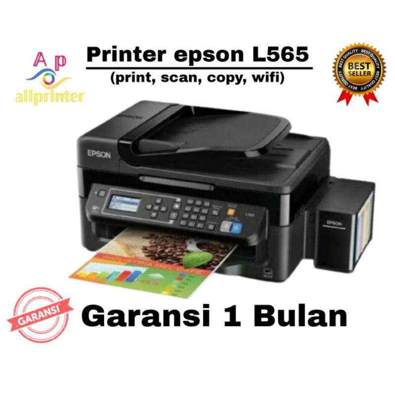 printer epson L565 (scan, copy, wifi) printer murah/printer second/printer L565