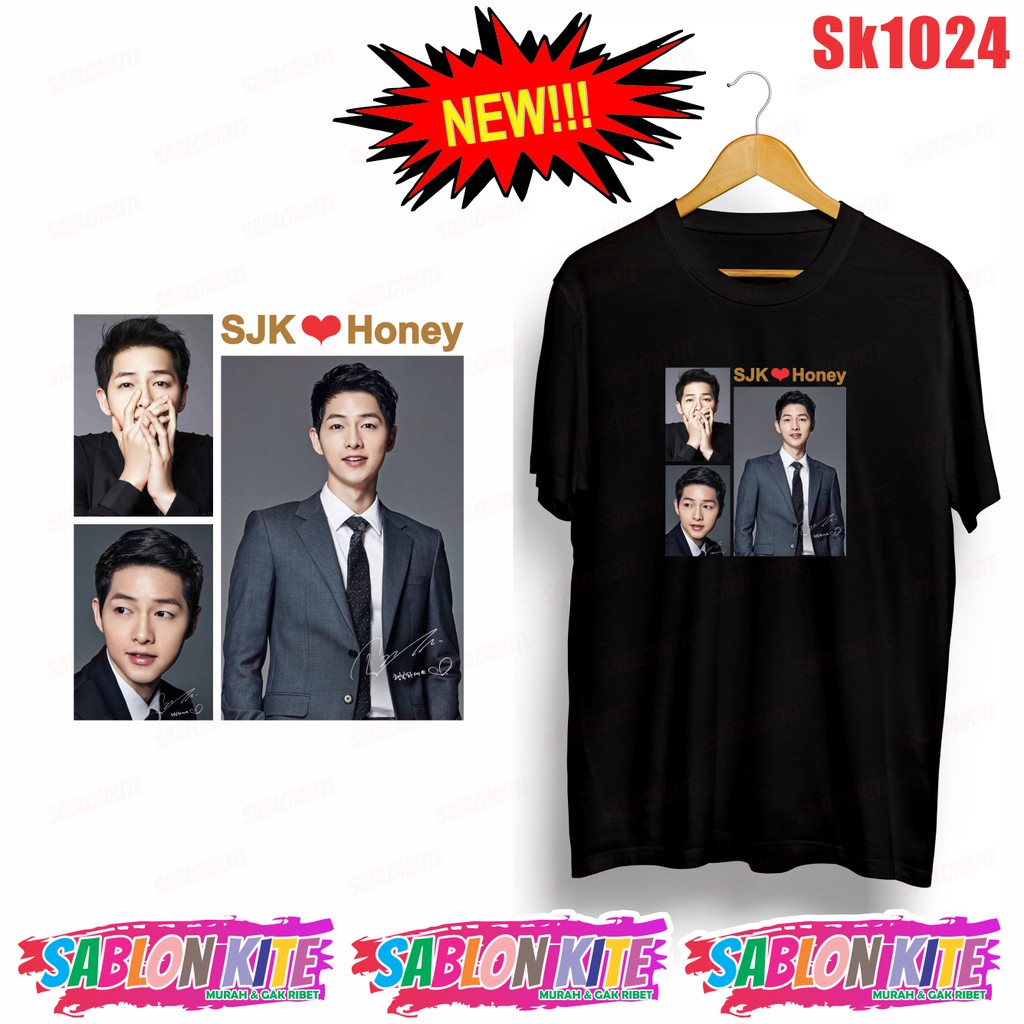 MURAH!!! KAOS SONG JOONG KI VICENZO SK1024 DRAKOR ADA 4 WARNA UNISEX COMBED 30S