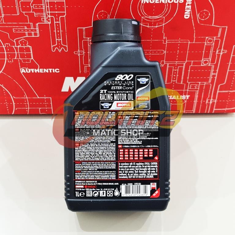 Oli Samping Motor 2 TAK Motul 800 OFF ROAD 2T Factory Line Ester Core 1L