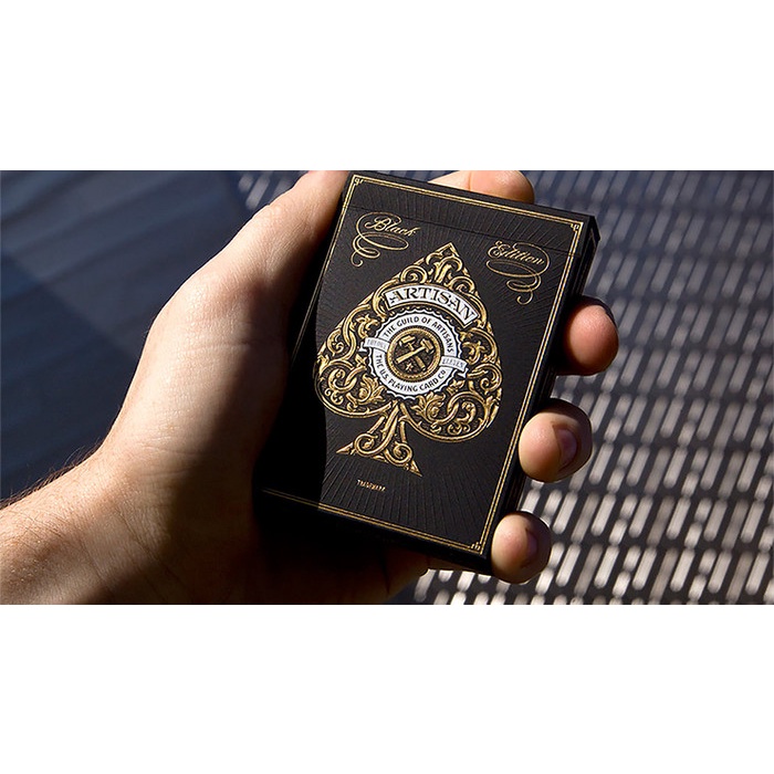 theory11 BLACK ARTISAN playing card kartu remi poker sulap import prem