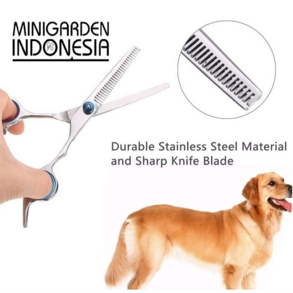 GUNTING GROOMING gunting sisir bulu hewan anjing kucing pet scissors