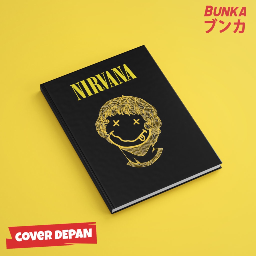 

Notebook Band Nirvana Icon 2 Cover Album Hardcover A5 Buku Tulis Catatan Notes Agenda Planner Jurnal