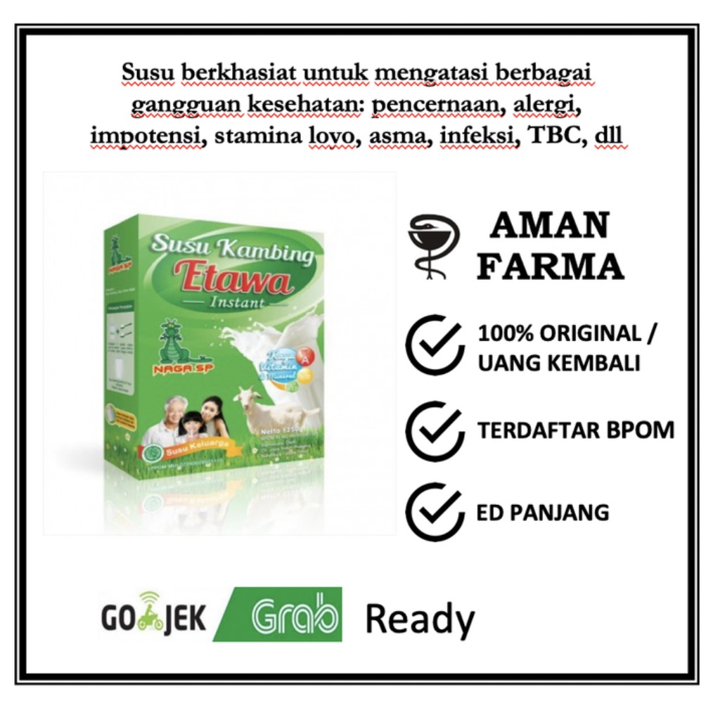 

SUSU KAMBING ETAWA INSTANT (PRODUK UKM BUMN) 250 GRAM