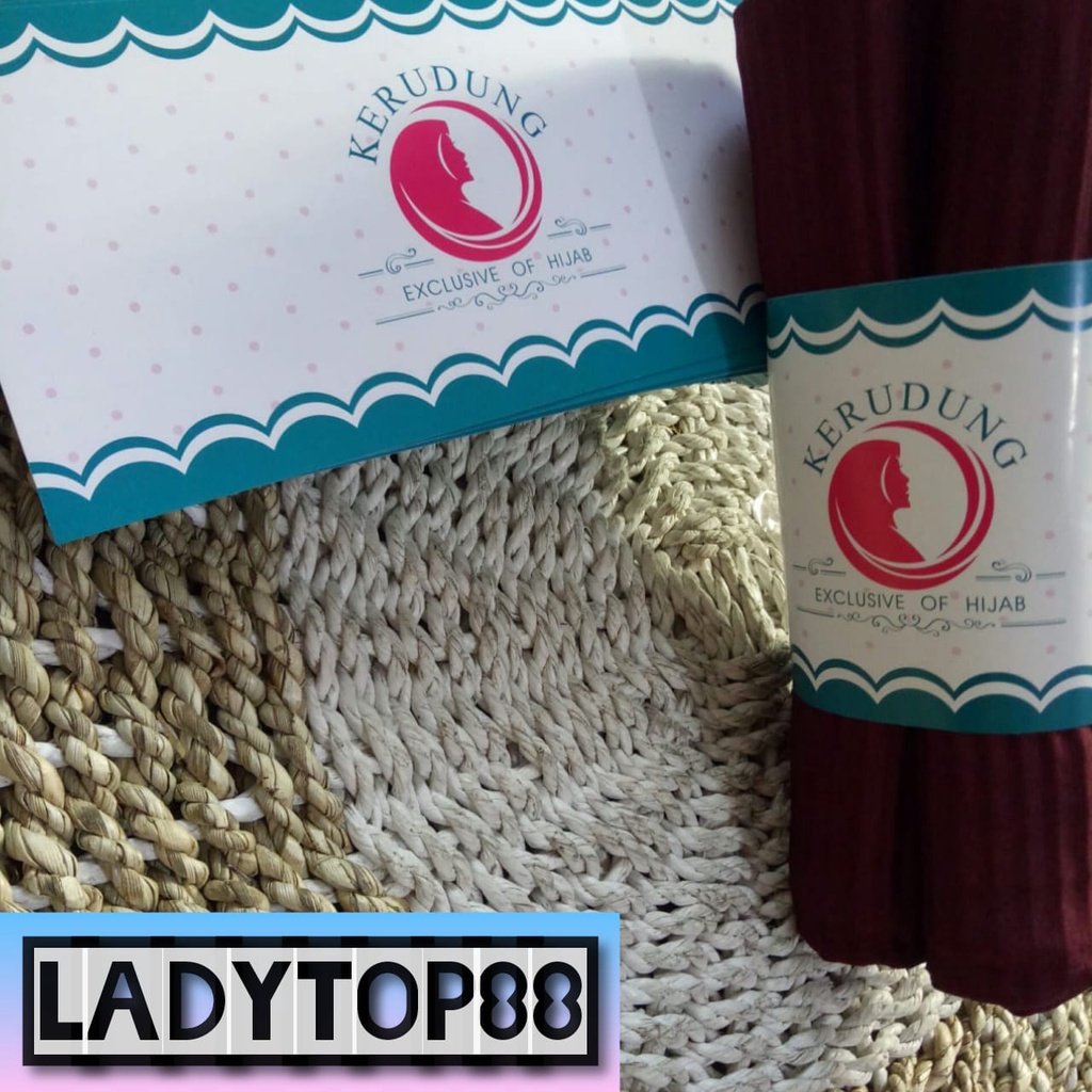 ROLL HIJAB / ROLLER HIJAB / LABEL HIJAB / ROLL KERUDUNG MODERN / (Minimal Order 100pcs)