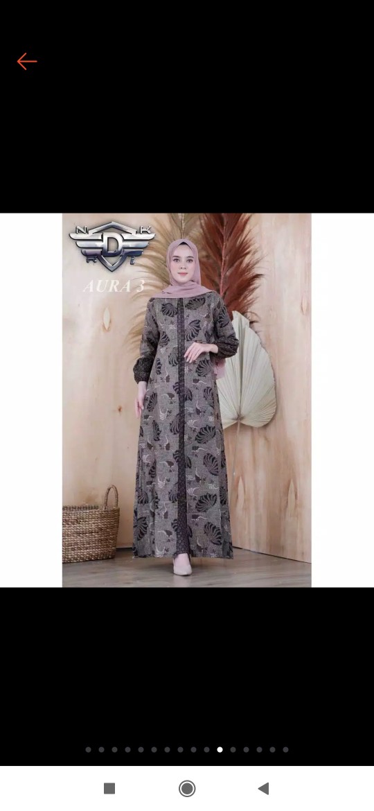 Gamis Syari Pesona Wibawa Batik Wanita Original Rb By Distronkri Highquality Gamis Batik Muslimah