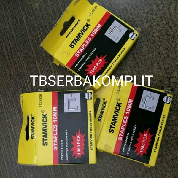 

Refill isi Staples Tembak 10mm Refil Staple Gun 10 mm isi 1000pcs Merk Stamvick