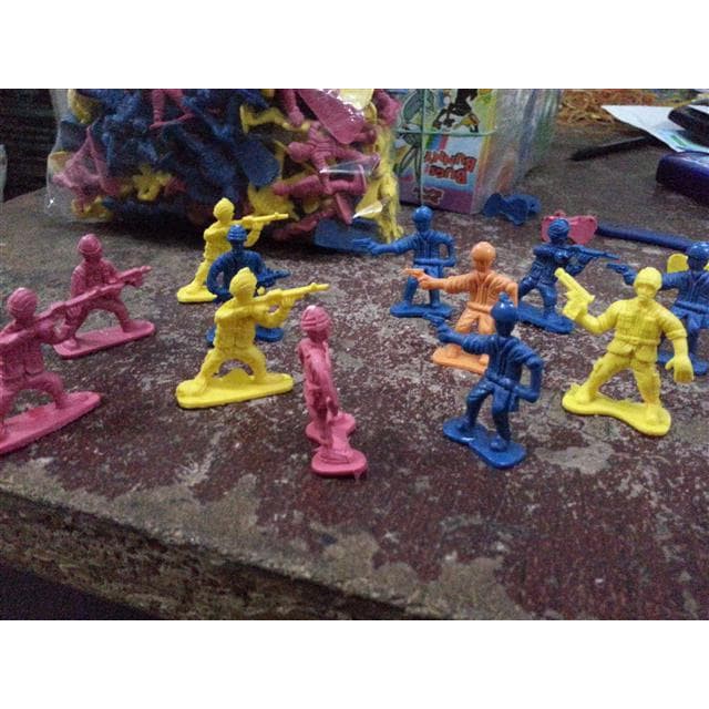 Jual Mainan Tentara Jadul , Mini , Warna Warni , Figure Set , Hobi Anak Murah
