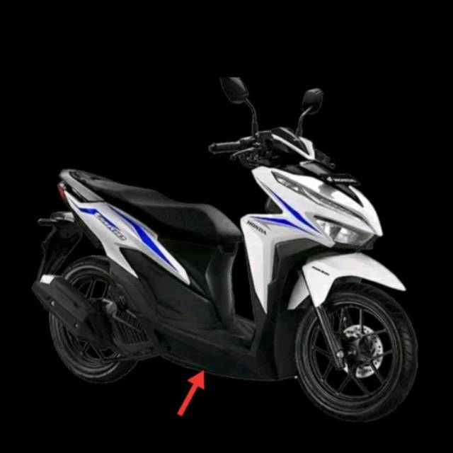 Cover under side dek samping vario 125 150 new 2018 k59j hitam putih silver coklat biru merah doff hitam doff