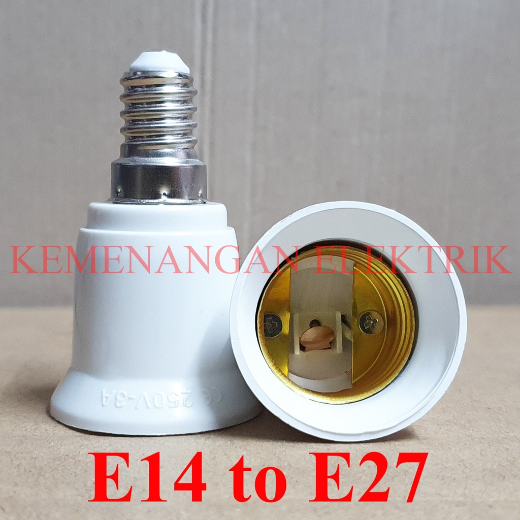 KONVERTER LAMPU FITTING E14 KE E27 LIGHT CONVERTER ADAPTER E14 TO E27