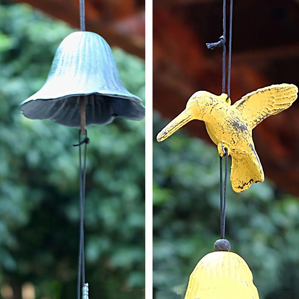 Solighter Hummingbird Lonceng Angin Indoor Outdoor Kreatif Handmade Dekorasi Taman