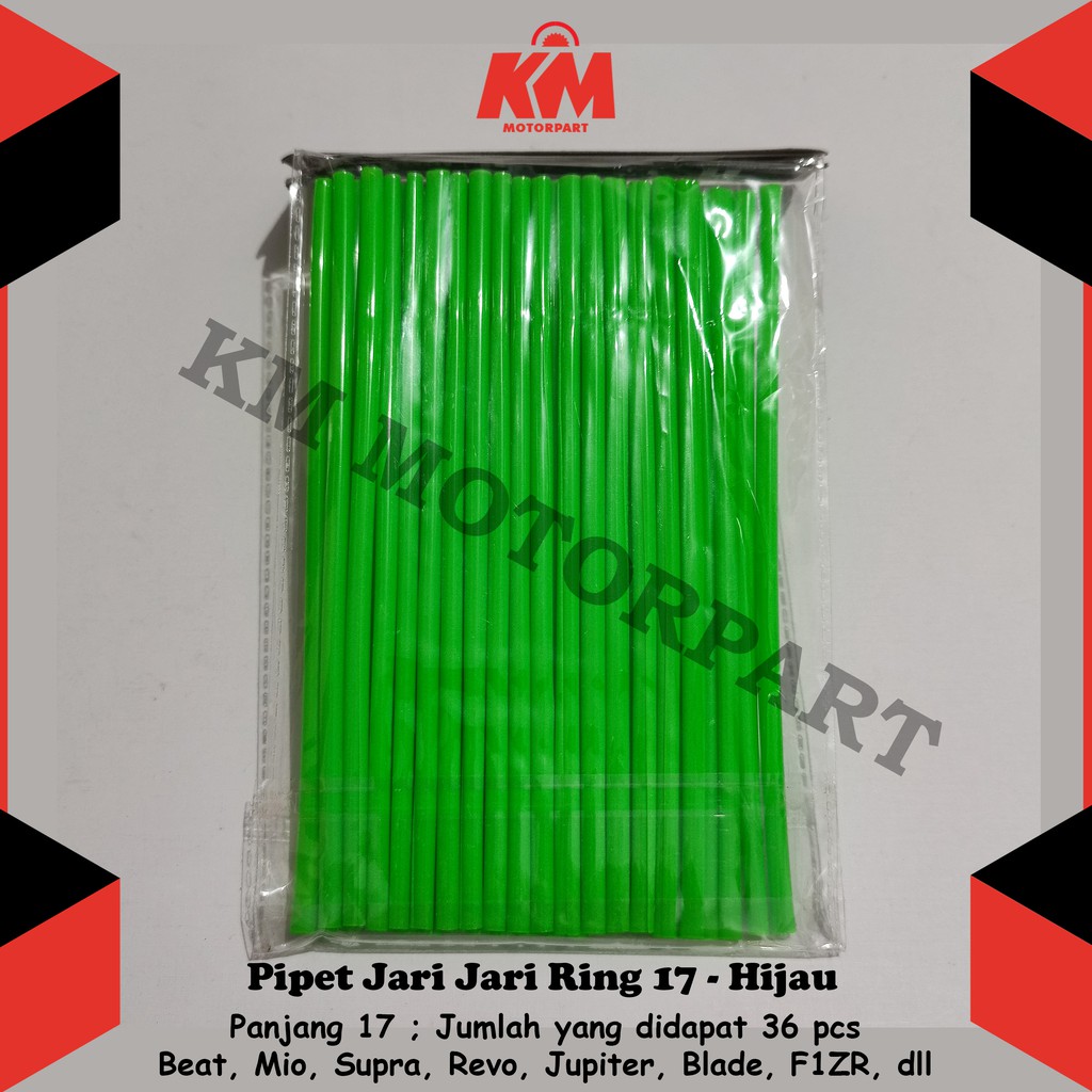 Pipet Jari Ring 17 Motor dan Sepeda Sedotan isi 36 pcs untuk Beat Mio Nex Scoopy Vario Xride dll