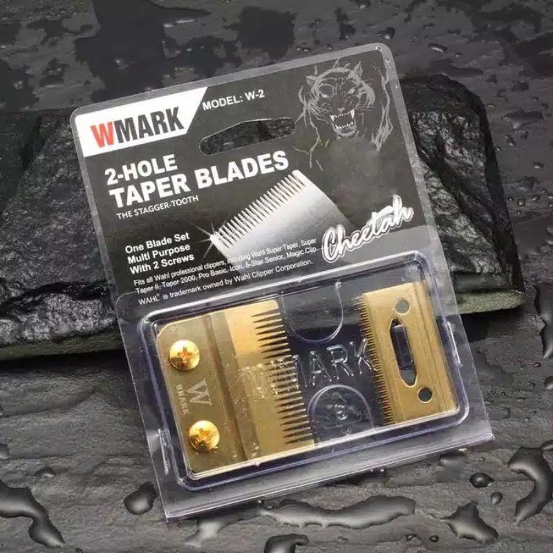 Mata Pisau Cukur Wahl Super Taper 2 Hole Magic Clip Clipper Blade Gold WMARK