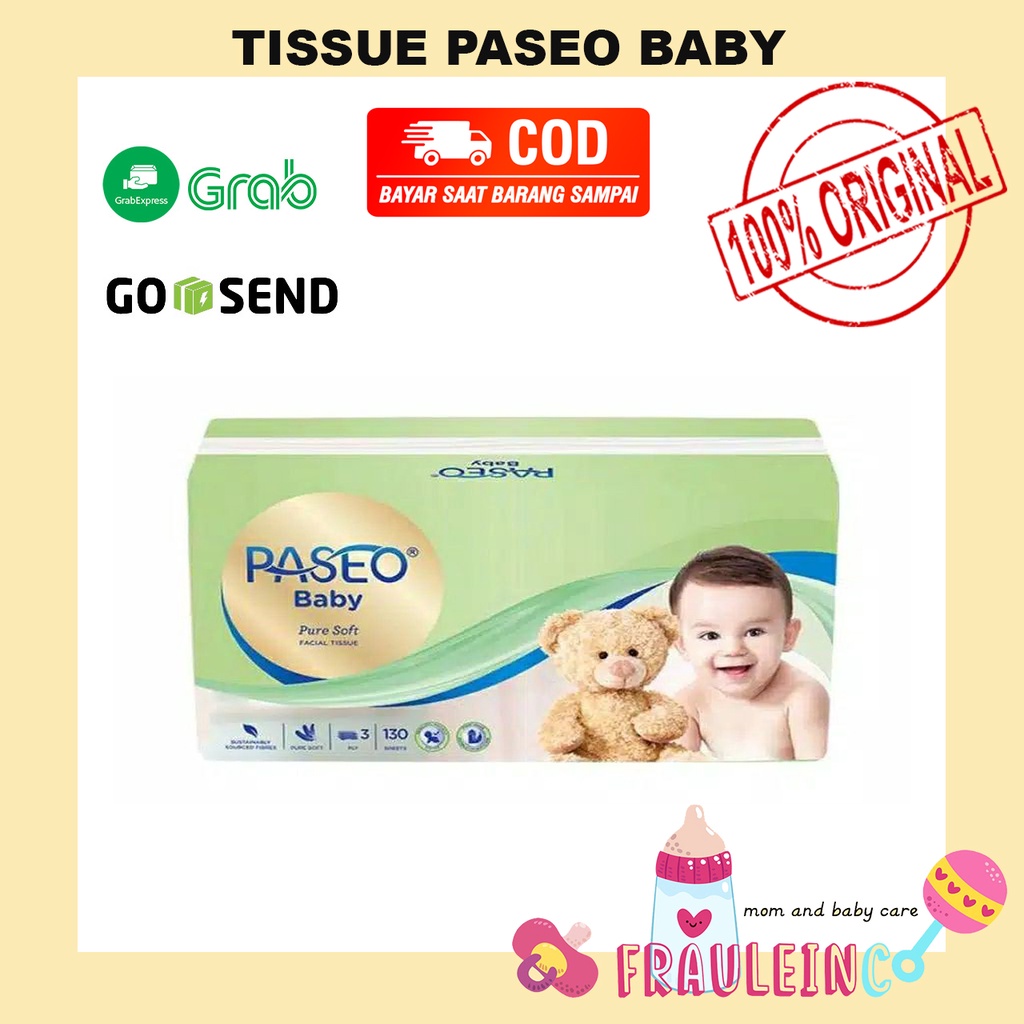 *FRAULEINCO* Paseo Baby Tissue Pure Soft 130 sheet 3 ply / Tisu paseo / tisu kering