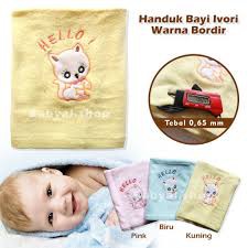 Handuk Bayi Halus Murah Lembut Perlengkapan Baby Lahir Newborn Lucu Peralatan Mandi Anak 60 x 120 cm