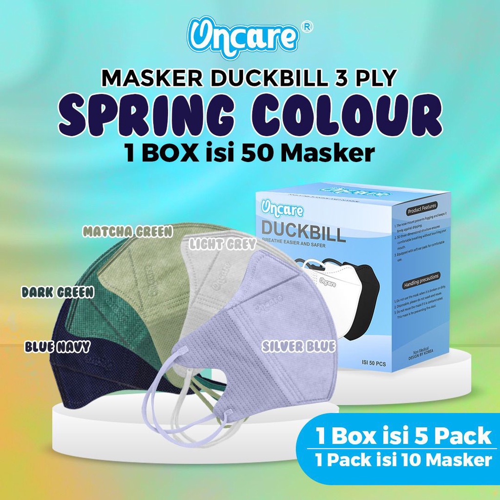 TROY 80 Masker Duckbill Oncare Face Mask Earloop 1 Box Isi 50 Pcs