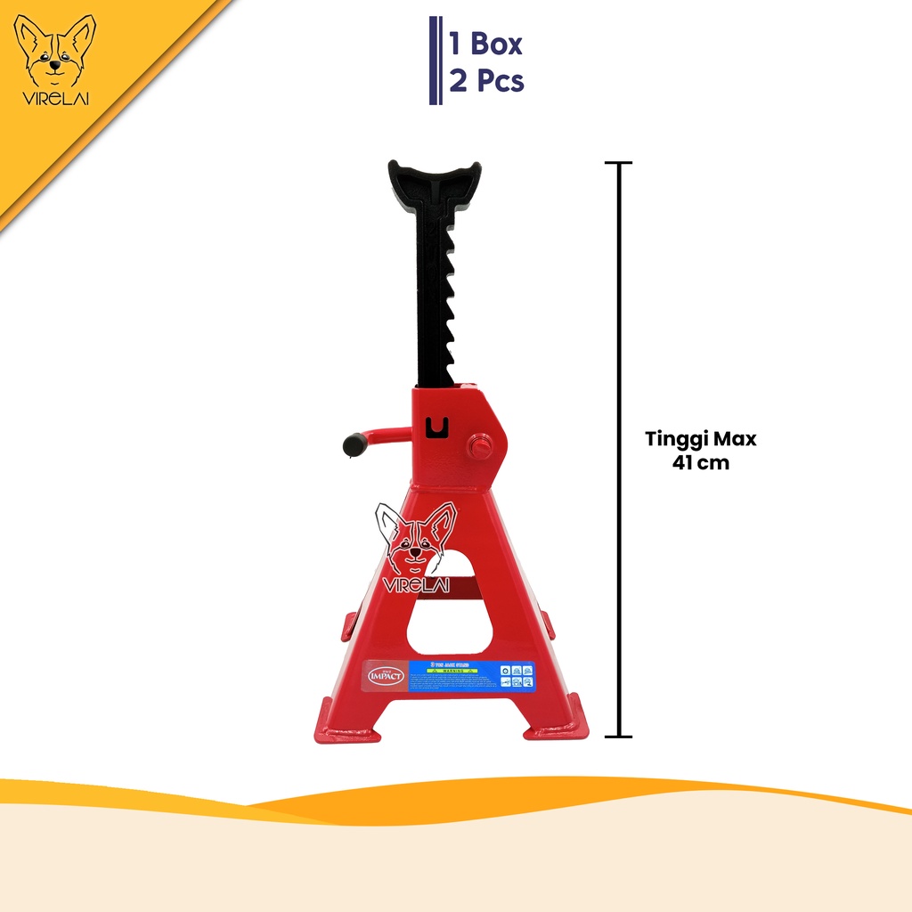 [JACK STAND] Dongkrak Jack Stand 2 / 3 Ton / Penahan Dongkrak