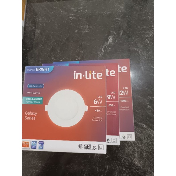 lampu downlight in lite / panel