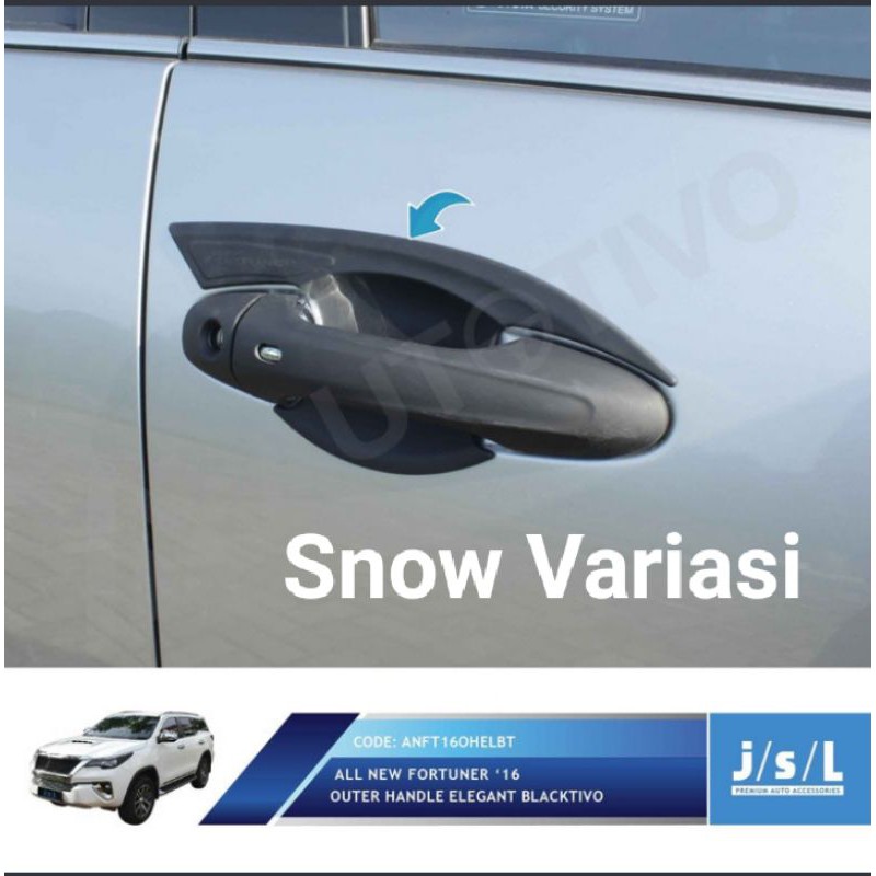 All New Fortuner mangkok pintu outer handle cover elegant blacktivo JSL