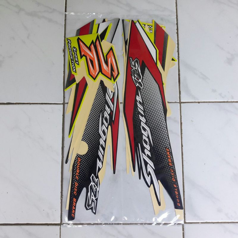 Striping sticker Shogun sp 125 lama hitam kuning