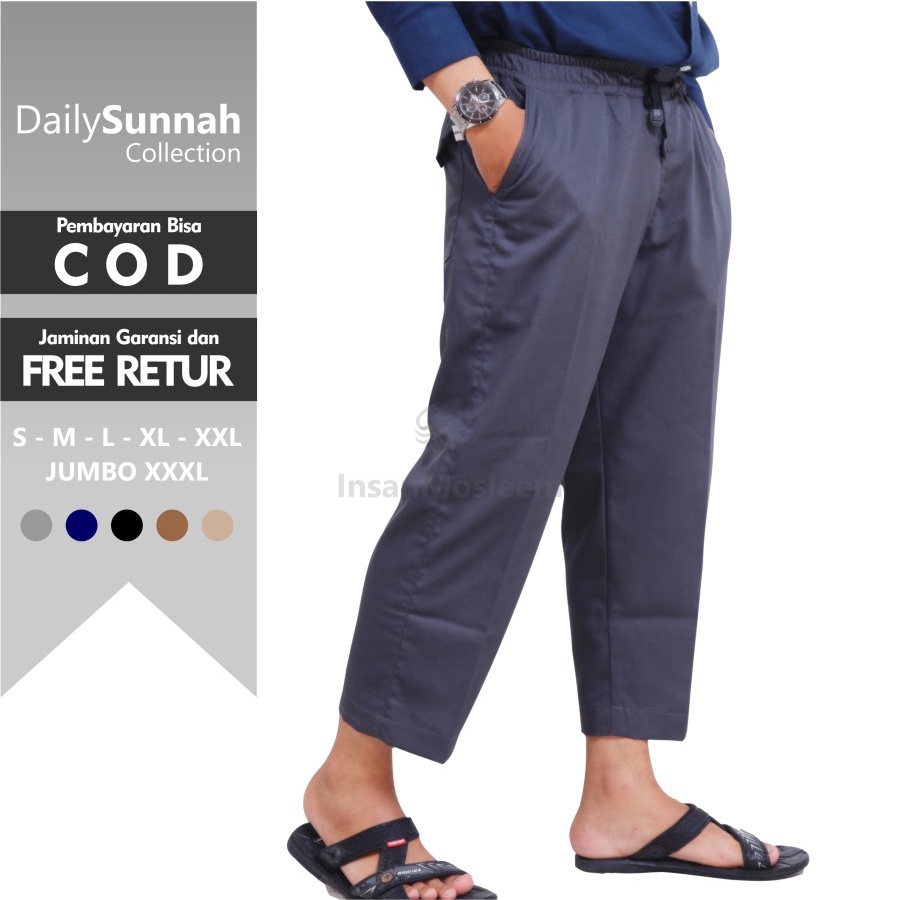 Celana Sirwal Termurah Katun Premium / Sirwal Teuku Wisnu Katun Premium / Celana Sunnah Laa isbal Ka