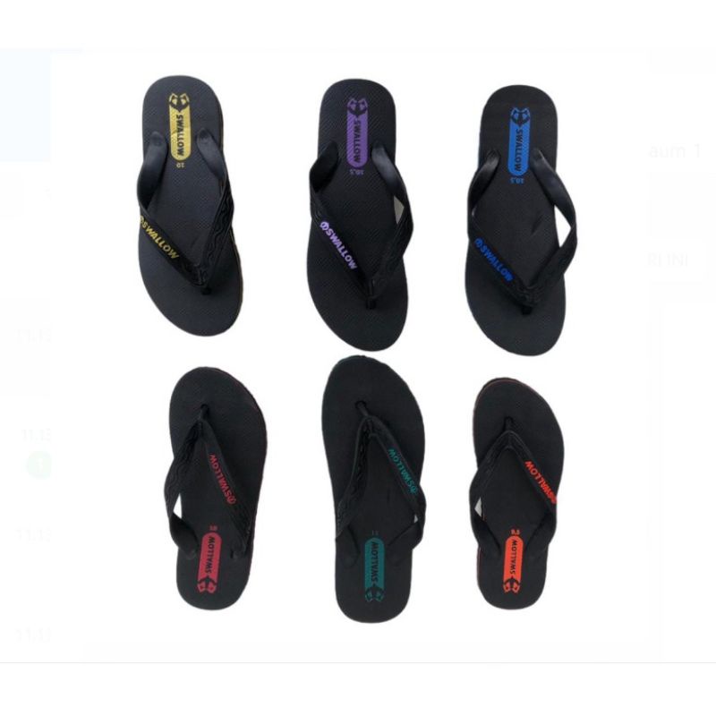 SENDAL JEPIT BY SWALLOW HITAM