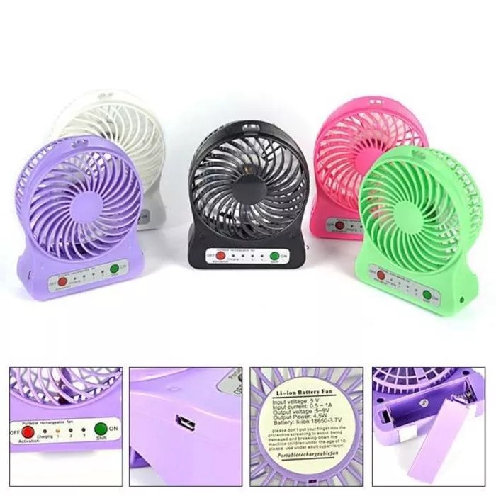 Kipas Angin Mini Murah Non Powerbank / Kipas Angin Fan Mini Portable USB Non Power Bank Recharge - Kipas Angin USB Mini / Mini Fan USB Portable Non Powerbank