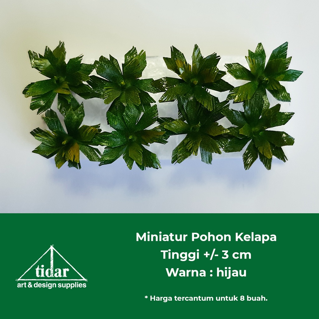 

[MR] MG - Miniatur Maket Pohon Kelapa Hijau Tinggi 3 cm / Coconut Tree