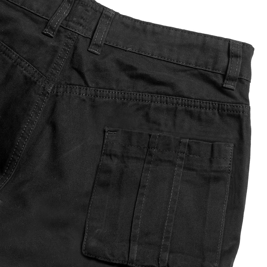 Dritto Short Pants Cargo - Celana Cargo Pendek Unisex - Hitam