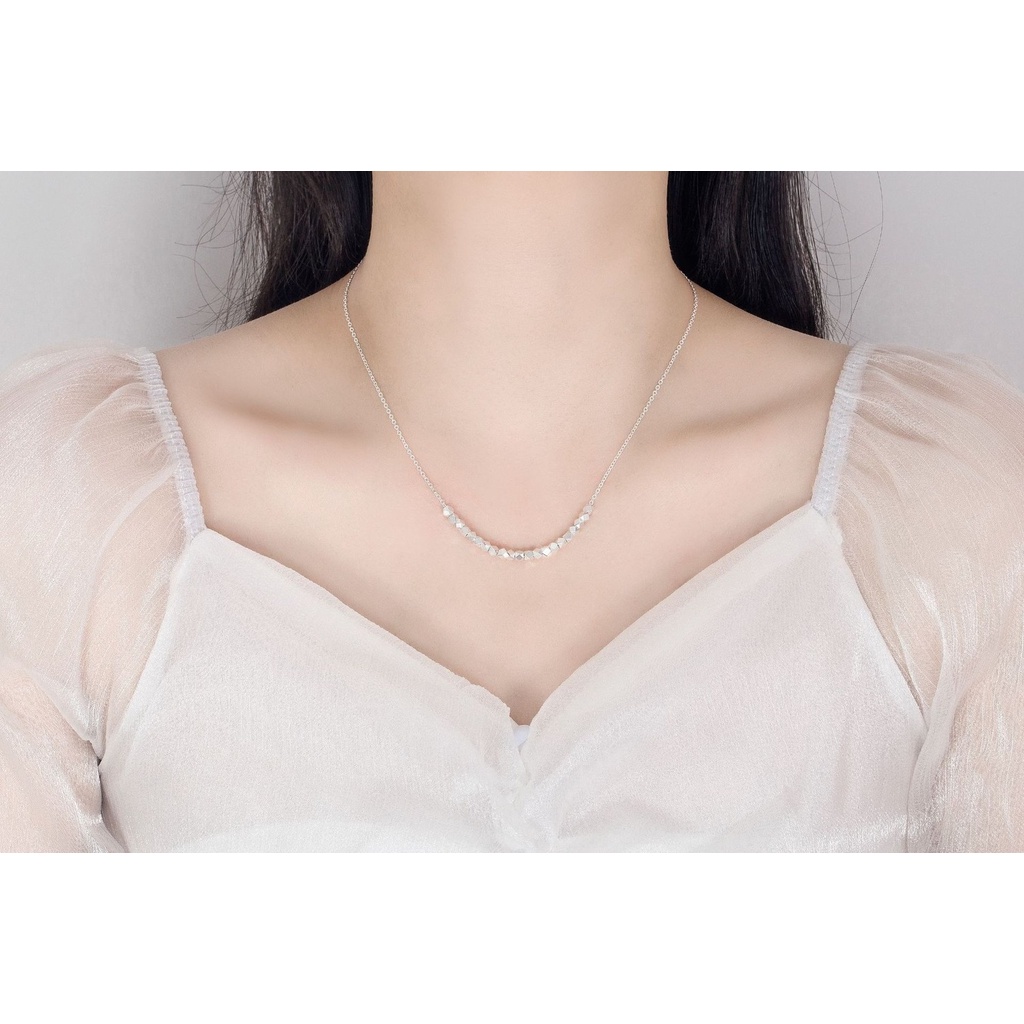 Kalung Collarbone Bentuk Persegi Geometris Gaya Korea