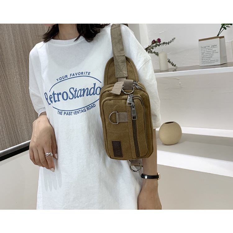 Tas Pinggang Slempang Selempang Kanvas waist bag Import Impor J171