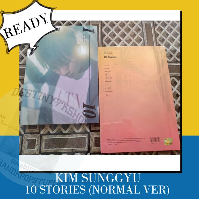(ALBUM KPOP MURAH) INFINITE "KIM SUNGGYU" - 10 STORIES (NORMAL)