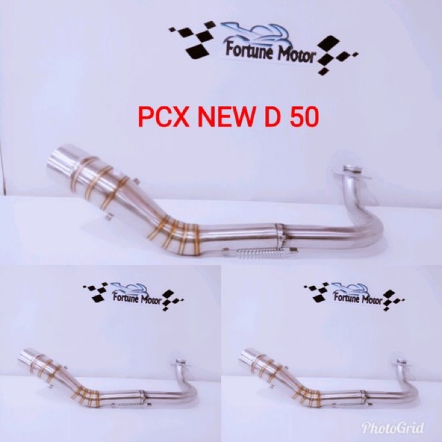 LEHER KNALPOT RACING PCX NEW VARIO 150 NEW 2018 LED