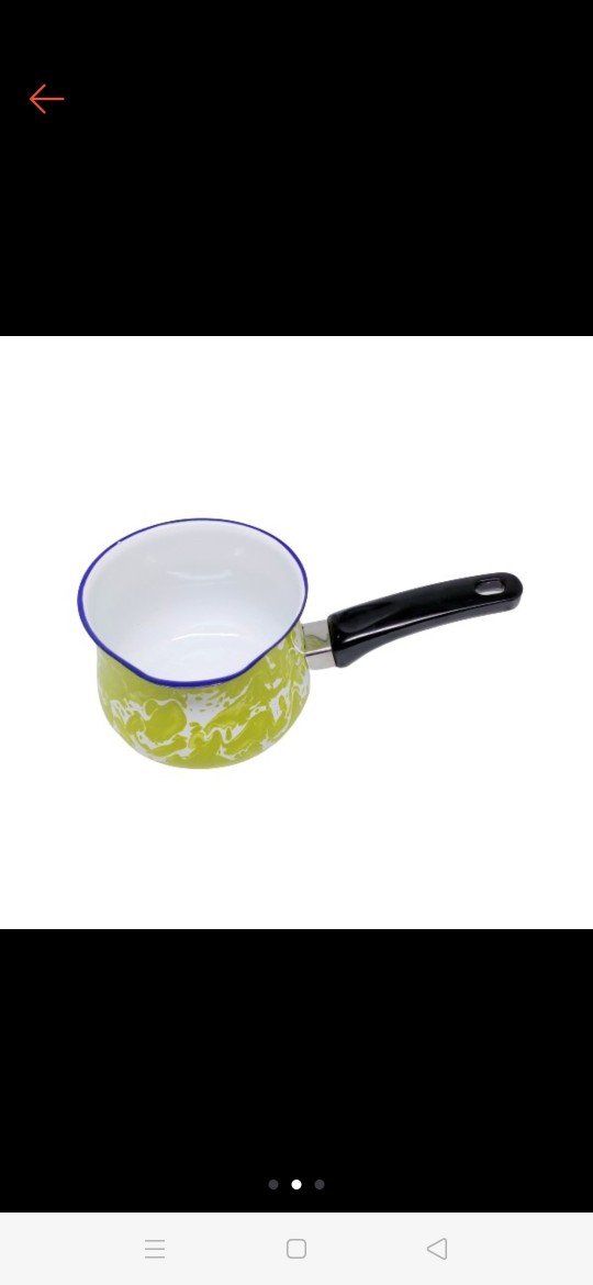 Kedaung Swirl Panci Susu / Milk Pan Green Denby 13 Cm 710 Ml