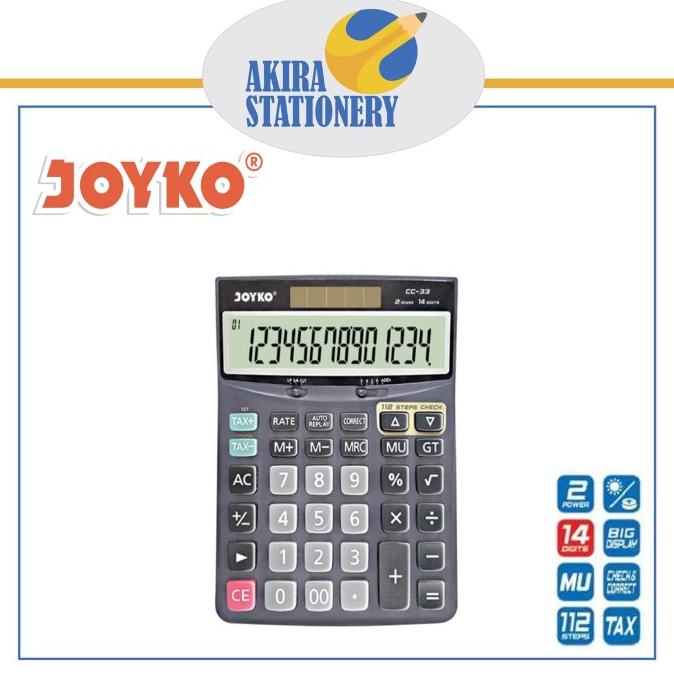 

paling diminati] KALKULATOR / CALCULATOR JOYKO CC-33 / CC 33 14 DIGITS CHECK CORRECT