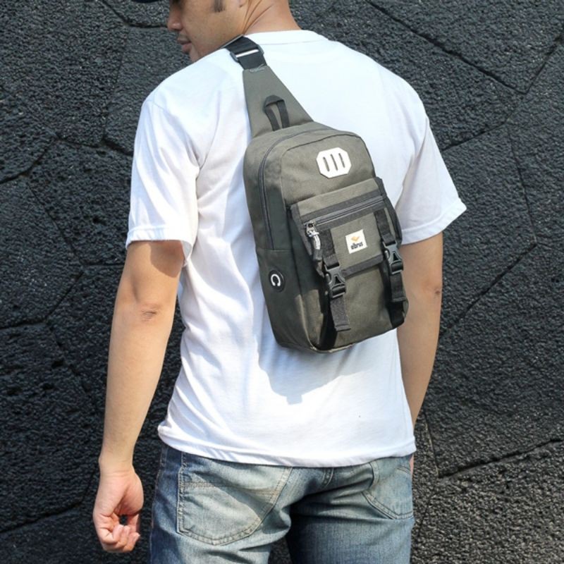 Original - Termurah Tas Waistbag Pria Salempang Army Slempang Simple