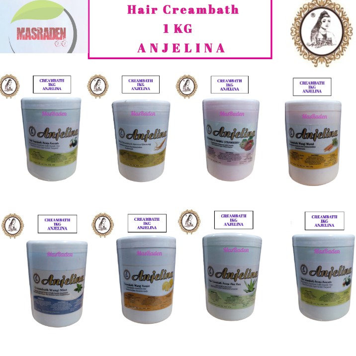 HAIR CREAMBATH ANJELINA AROMA TRADISIONAL 1KG HAIR CREAMBATH SALON HAIR CREAMBATH SALON