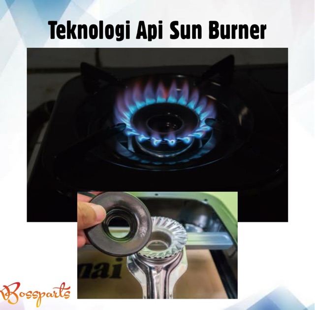 Kompor Gas Rinnai 1 tungku RI-301s dan Selang Regulator Gas Hitpro RI301s / RI 301s Rinai