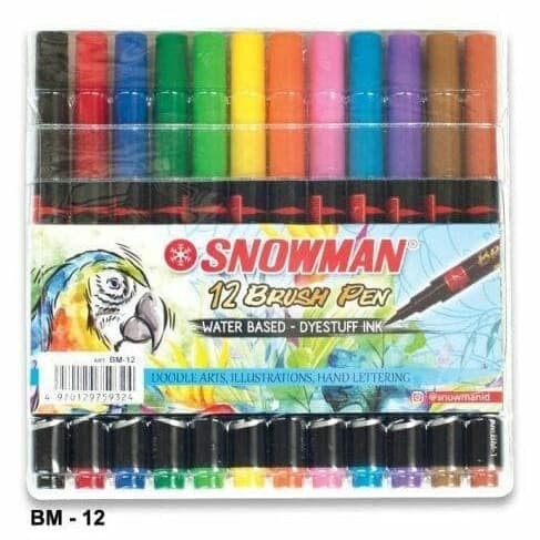 

Spidol Snowman BM-12 Brush Pen / Spidol kuas