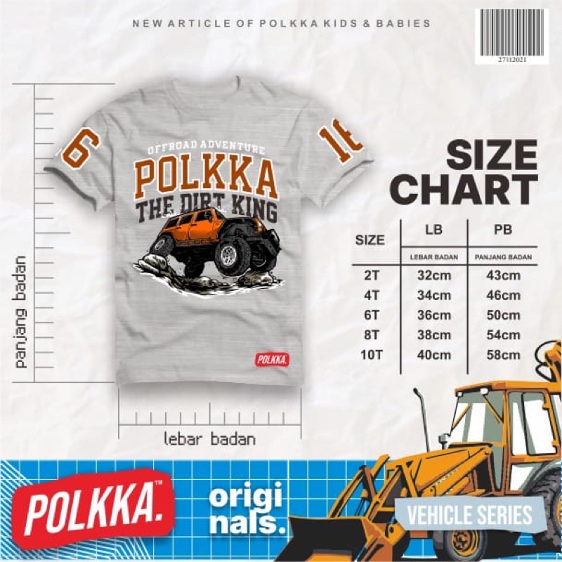 Baju Atasan Kaos Anak Laki Laki Lengan Pendek Polkka usia 2 sampai 10 tahun